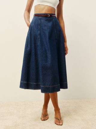 Delilah Denim Midi Skirt