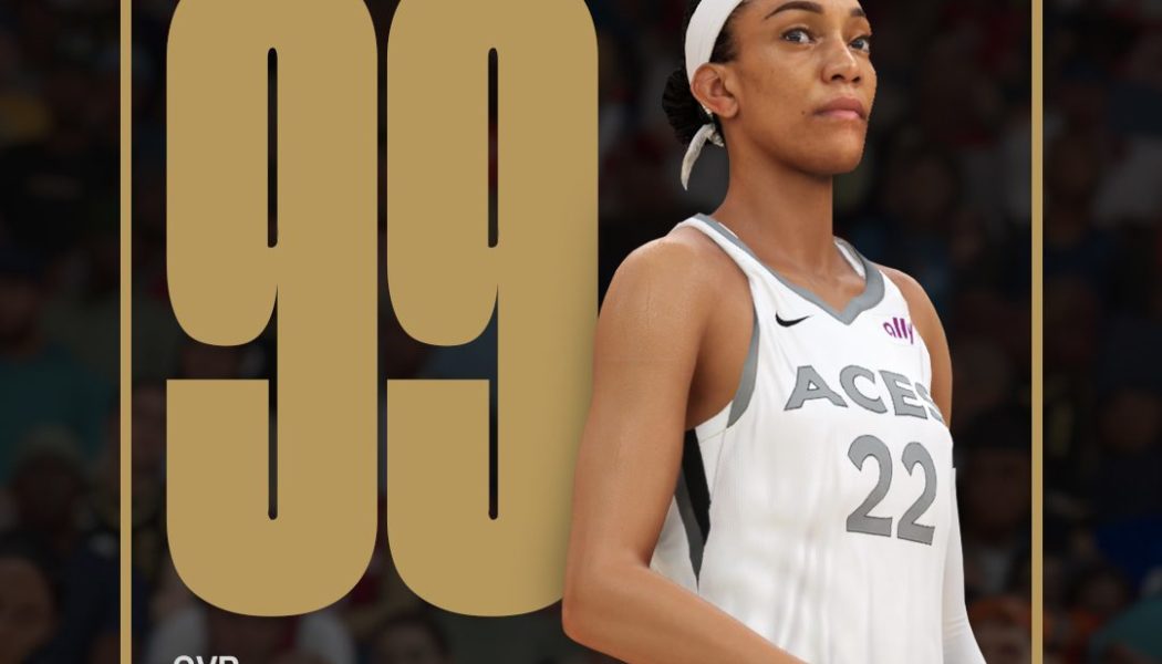 A'ja Wilson Has A 99 Overall Rating In 'NBA 2K25,' Making Her The Highest Rated WNBA Player In The Game's History