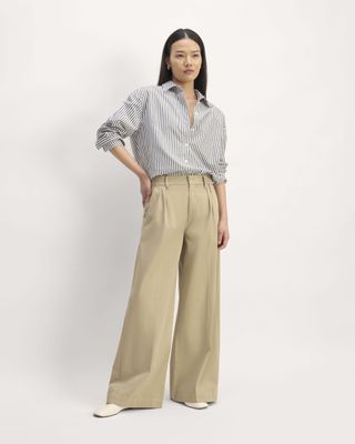 The Pleated Wide-Leg Chino