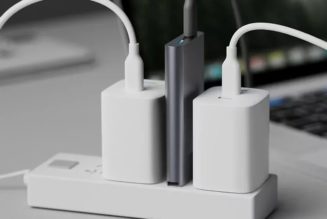 Anker’s slim 65W charger can squeeze in between bulkier power adapters