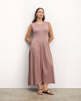 Everlane, The Knit Pleated Dress