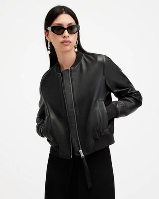 Orten Leather Bomber Jacket