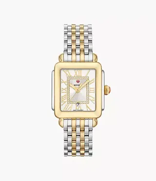 Deco Madison Mid Two-Tone 18k Gold Diamond Dial Watch