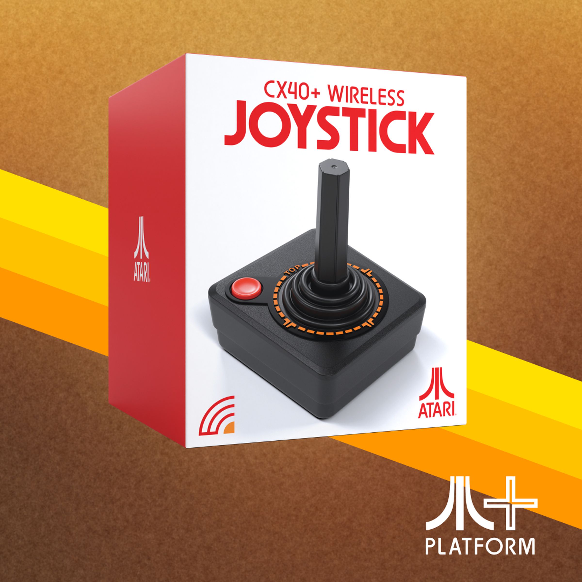 Like the CX78 gamepad, the CX40 Plus Wireless Joystick can also be used on PC or the Atari 2600 Plus mini-console.