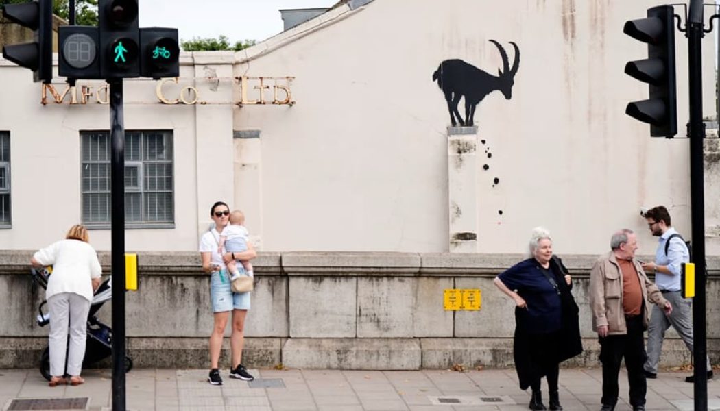 Banksy Reveals New Goat Mural in South-West London