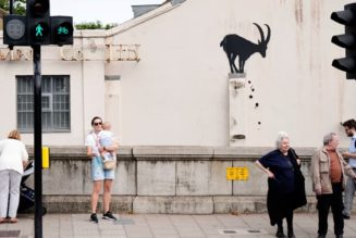 Banksy Reveals New Goat Mural in South-West London