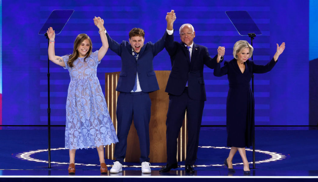 "Coach" Tim Walz Accepts VP Nomination At DNC, Xitter Gets Emotional