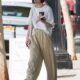 Emily Cooper Would Never (Ever!) Wear Lily Collins' Latest Low-Key Trouser-and-Trainer Combo