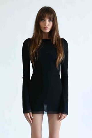 Amoy New York, The Jane Mini Dress in Black