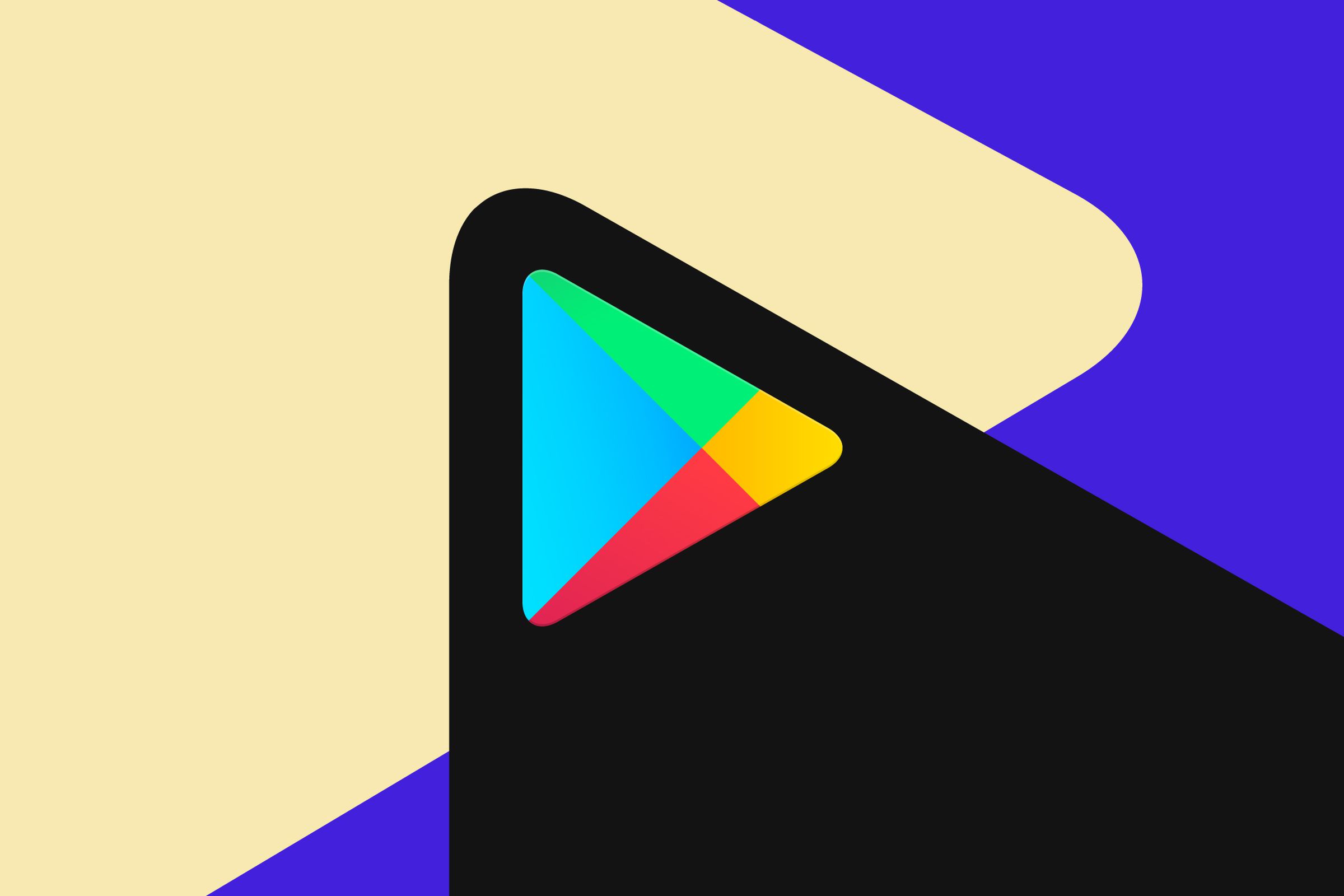 The Google Play logo against a colorful background.