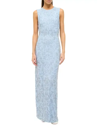 Staud, Como Beaded Column Maxi Dress