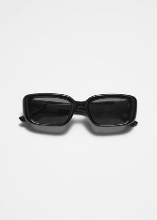 Bold Rectangular-Frame Sunglasses