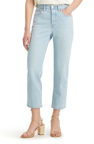 501® High Waist Crop Straight Leg Jeans