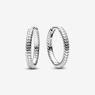 Pandora Moments Small Charm Hoop Earrings