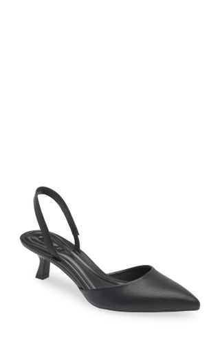 Open Edit, Cammie Kitten Heel Slingback Pumps