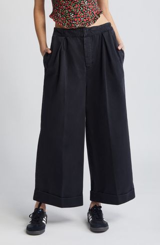 After Love Roll Cuff Wide Leg Pants