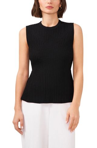 Sleeveless Peplum Sweater