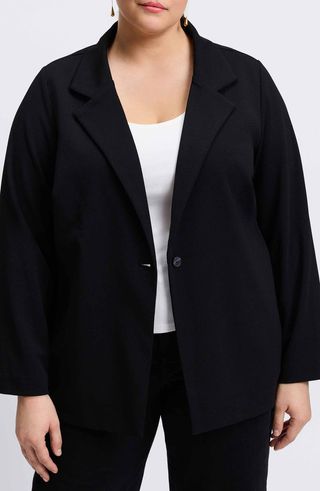 Morgan Crepe Knit Blazer