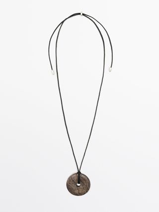 Massimo Dutti, Circular Stone Necklace