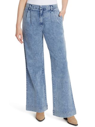 Gloria Vanderbilt Women's High Rise Wide Leg Pleated Jean