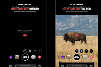 Jackson Hole’s new Instagram filter warns you when you’re dangerously close to wildlife