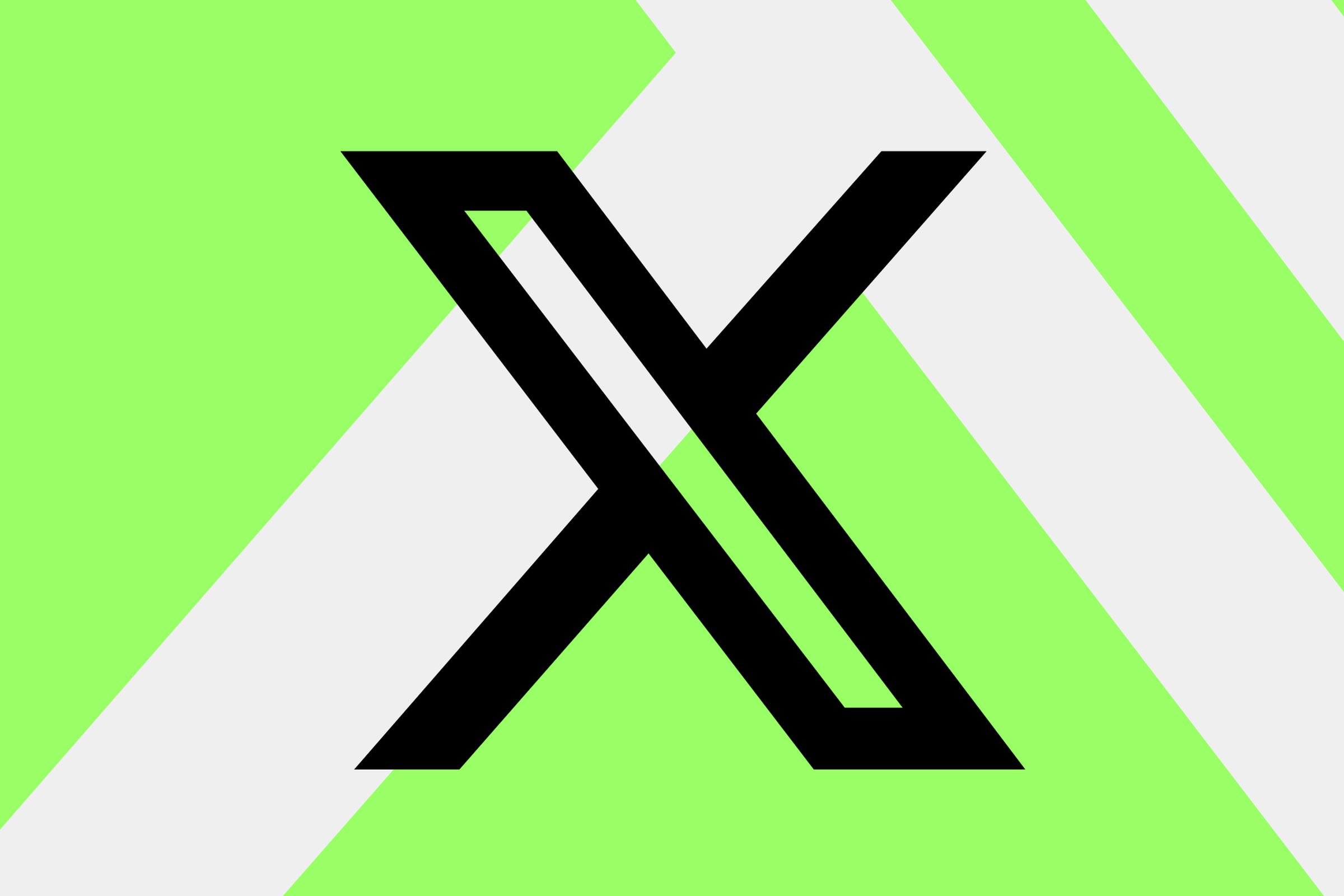 Vector collage of the X logo.