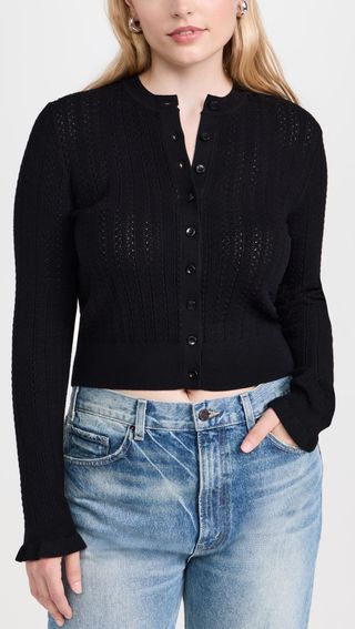 Madewell, Snowy Lace Cole Cardigan