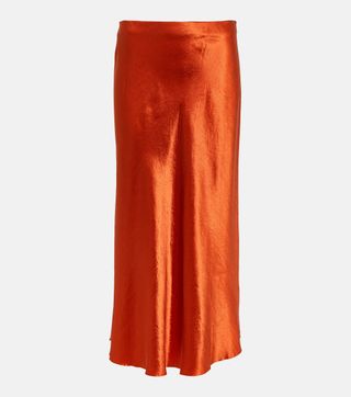 Vince, Satin Midi Skirt