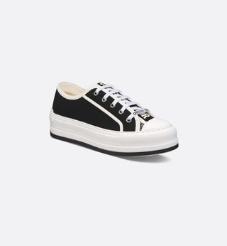 Walk'n'Dior Platform Sneaker in black canvas