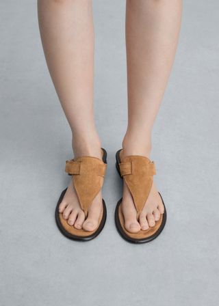 Structured Leather Sandals