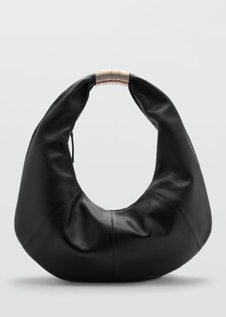 Leather Bag With Metallic Detail