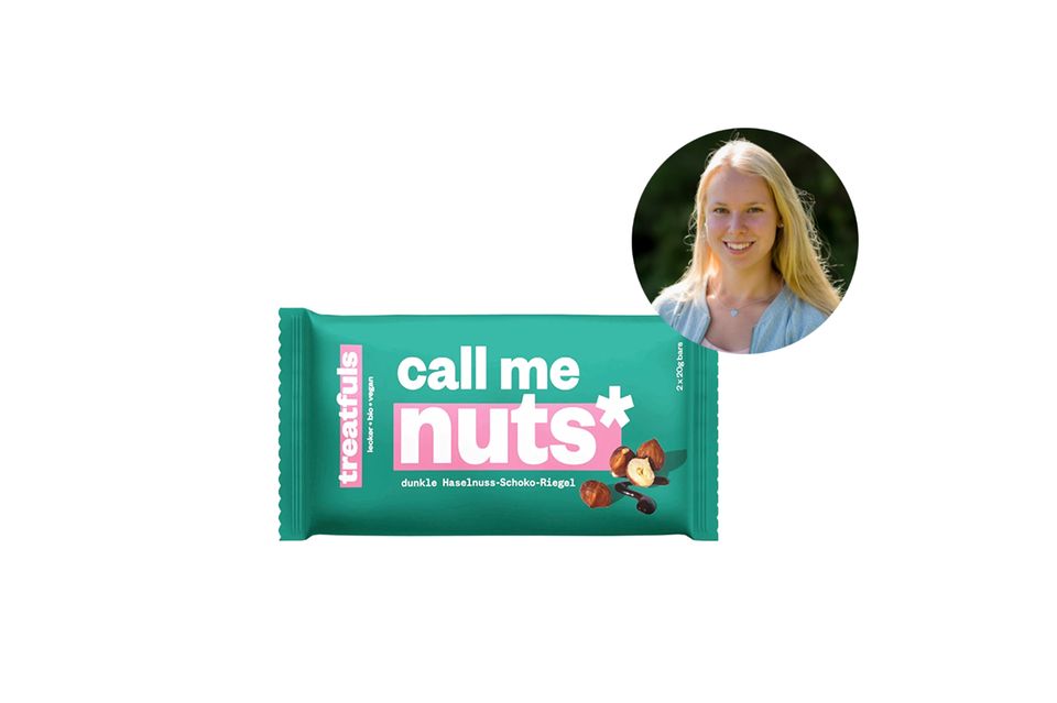 We try before you buy: Dunkler Haselnuss-Schoko-Riegel "call me nuts" von treatfuls