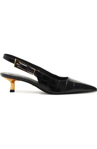 Ciara Slingback Pointed Toe Kitten Heel Pump