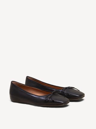 The Danza Black Ballet Flats