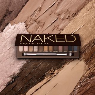 Urban Decay Cosmetics Original Naked Palette on colorful background