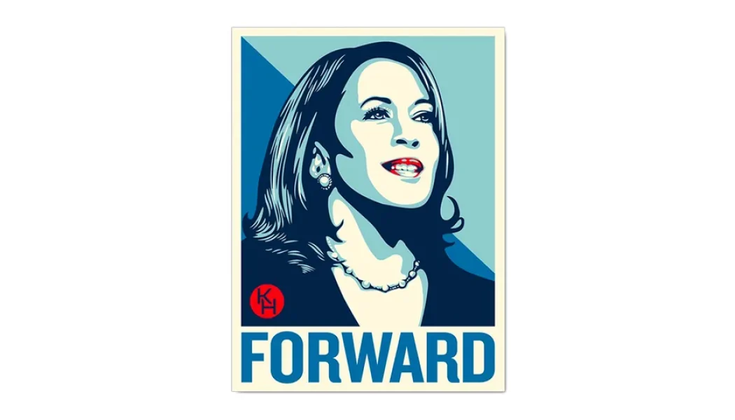 Shepard Fairey Unveils Kamala Harris 'FORWARD' Poster