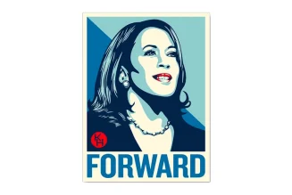 Shepard Fairey Unveils Kamala Harris 'FORWARD' Poster