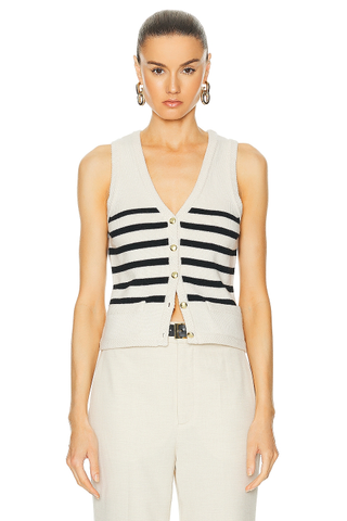 L'Academie by Marianna Calanth Striped Vest