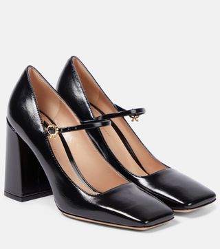 Gianvito Rossi, Freeda leather Mary Jane pumps