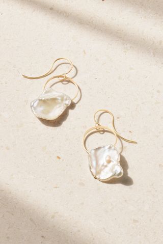 14-Karat Recycled Gold Pearl Earrings