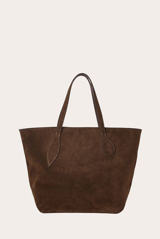 Sprout Tote Dark Brown Suede