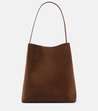 Suede handbag