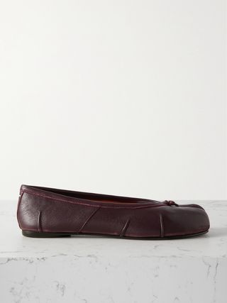 Tabi Split-Toe Leather Ballet Flats