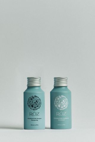 Rōz travel shampoo and conditioner 