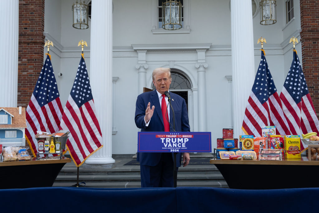 Republican Presidential Candidate Donald Trump Holds News Conference In Bedminster, New Jersey