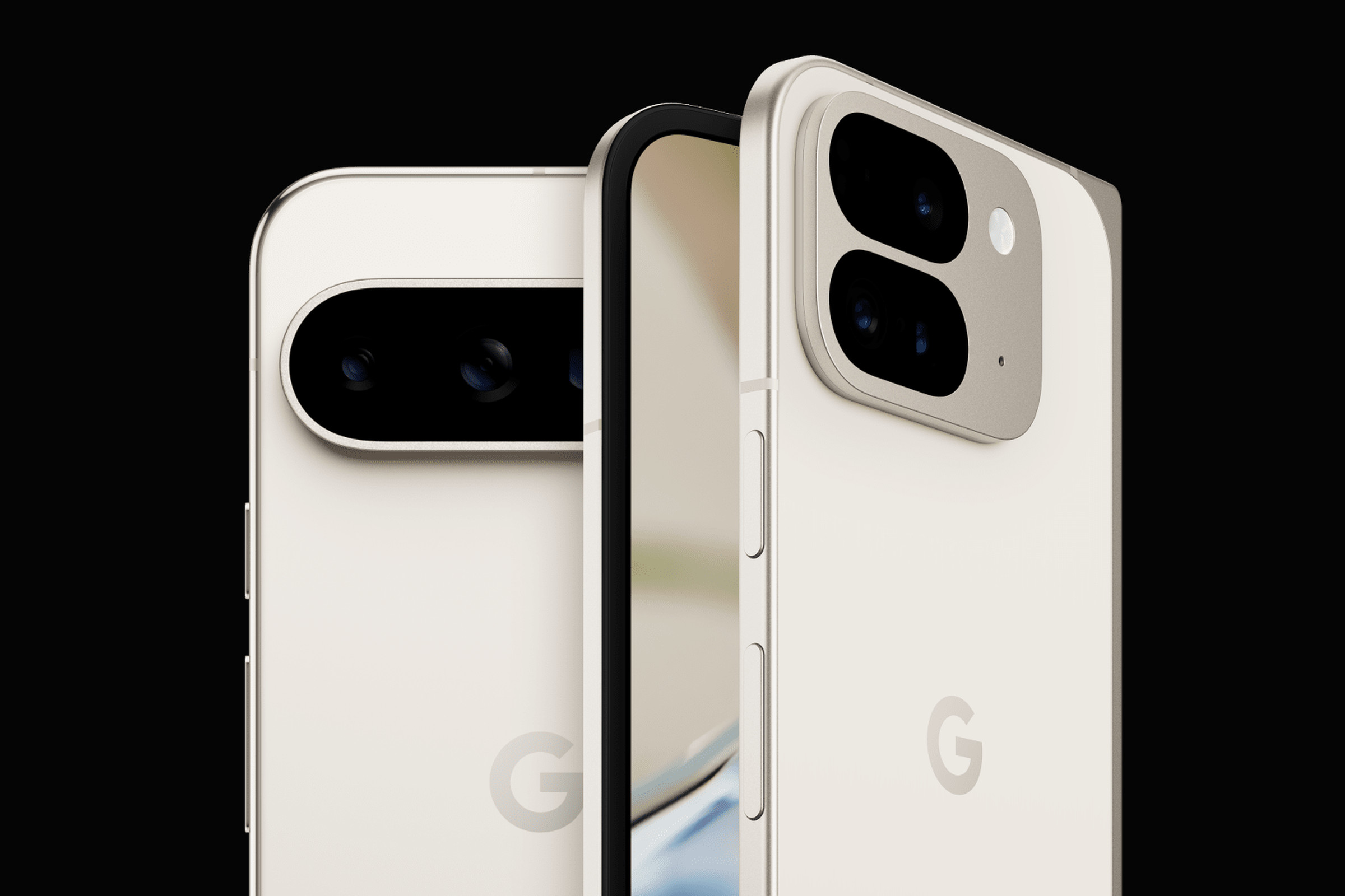 An image showing the Pixel 9 Pro Fold and Pixel 9 together