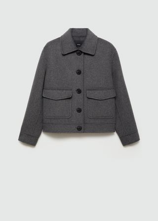 Pocketed Wool-Blend Jacket