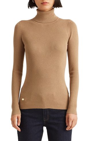 Ribbed Turtleneck Sweater