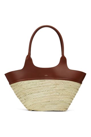 A.P.C., Beige & Brown Tanger Basket Tote