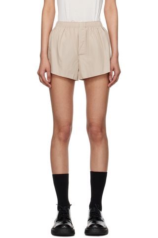 AMI Paris, Beige Ami De Cœur Shorts